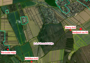 mapa Holčíkov kríž