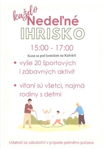 nedeľné ihrisko