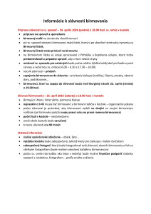 Informácie pre birmovancov a rodičov birmovancov2023